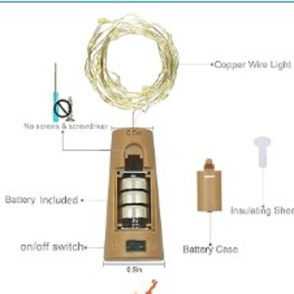 WHITE DOVE TRIO Lit Up Cork Green Wine Bottle Festive Winter Holiday 12 inches T - Picture 8 of 9